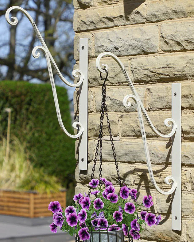 Ivory White Hanging Basket Bracket - Image 3