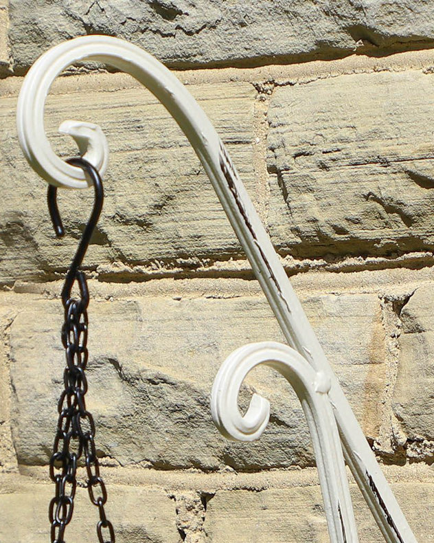 Ivory White Hanging Basket Bracket - Image 4