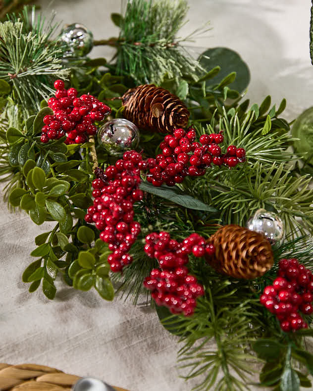 Jingle Bell Red Berry Table Centrepiece - Image 3