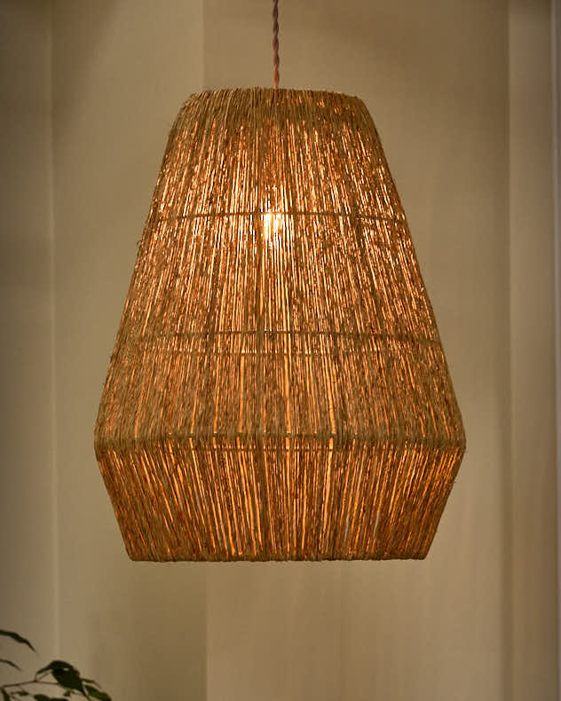 Jute Pendant Ceiling Light Shade - Image 3