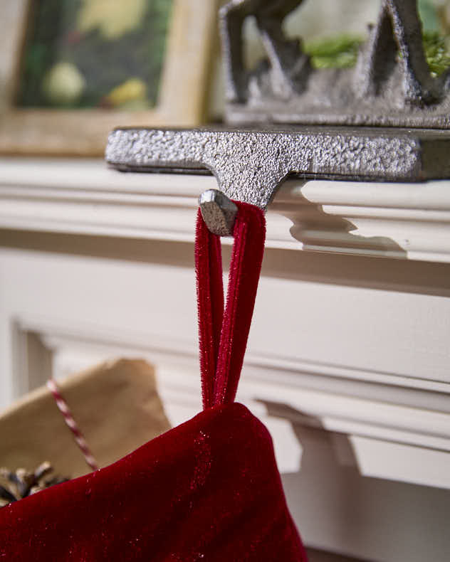 Knightsbridge Red Velvet Christmas Stocking - Image 3