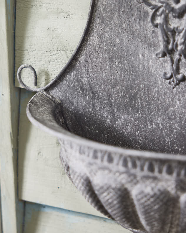 Lacourt Antique Zinc Wall Planter - Image 4