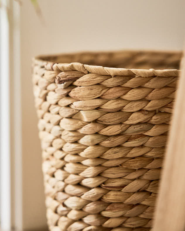 Lakelyn Water Hyacinth Paper Waste Basket - Image 3