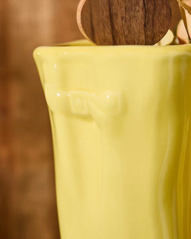 Large & Small Yellow Wellington Boot Plant Pots - Image 5