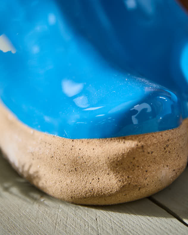 Large Bright Blue Welly Boot Planter - Image 3