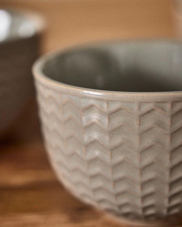 Wythe Large Grey Stoneware Mug - Image 4