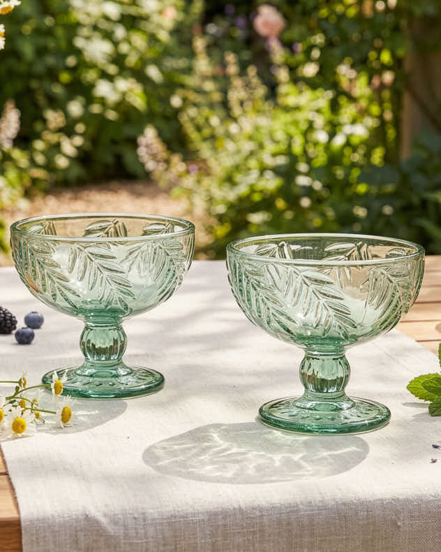 Laurier Leaf Set of Footed Bowls - Image 2