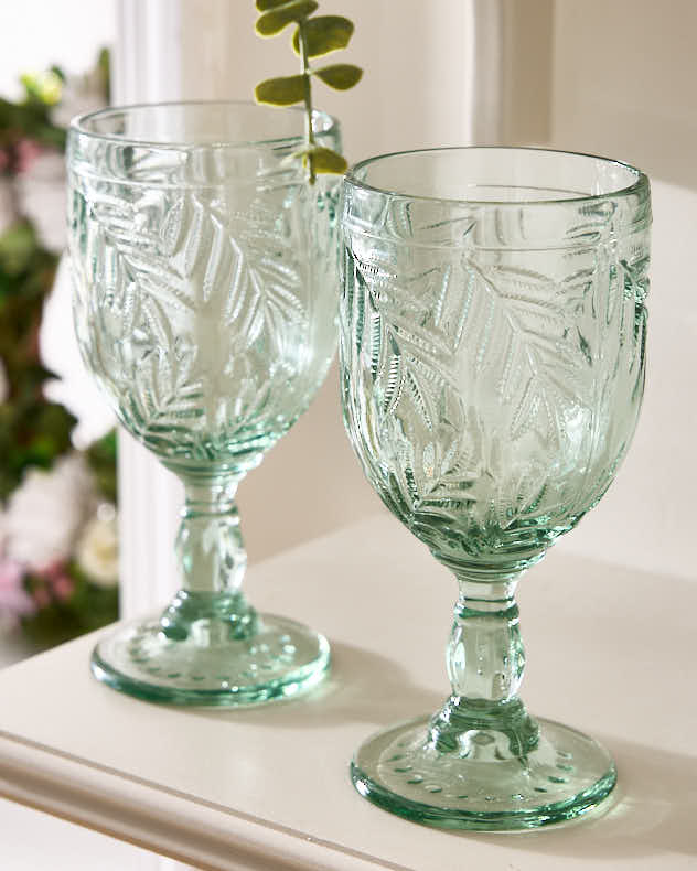 Laurier Leaf Set of Wine Goblets - Image 4