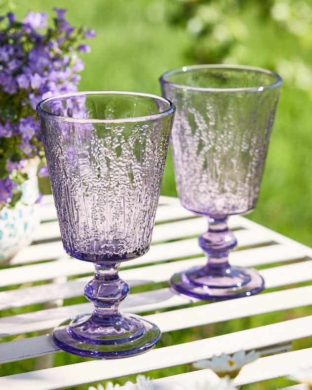 Lavender Wine Goblet - Image 3
