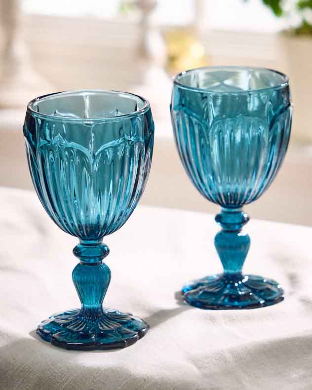 Linares Blue Wine Glass - Image 3