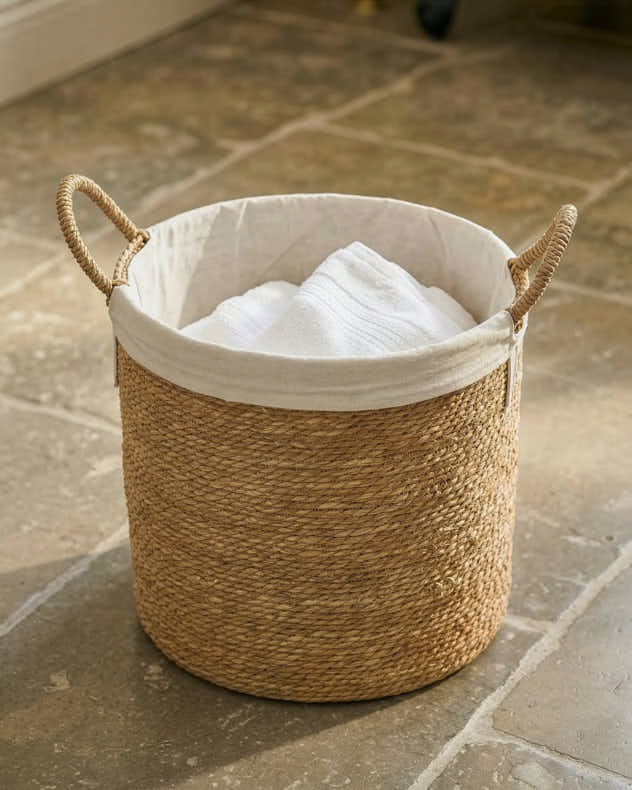 Lined Seagrass Basket - Image 3