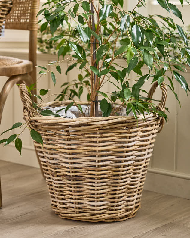 Lira Round Lined Baskets with Handles - Image 9
