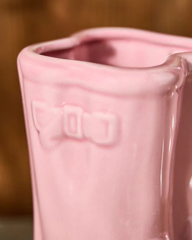 Little & Large Pink Welly Boots Planter Set - Image 4