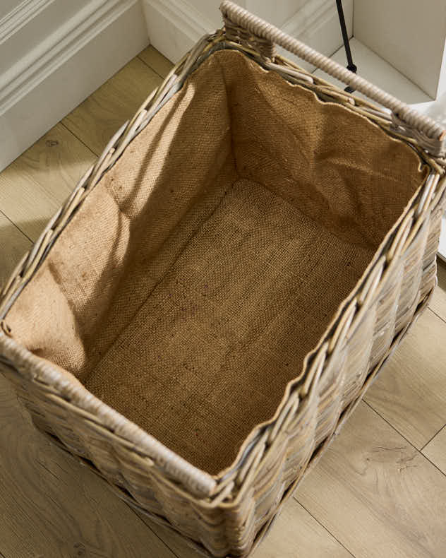 Log Basket with Handles & Wheels - Image 2