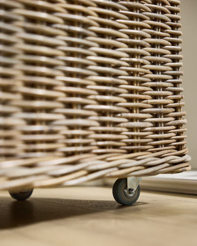 Log Basket with Handles & Wheels - Image 3