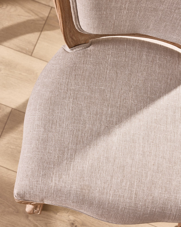 Set of 2 Loire Linen Dining Chairs - Image 6