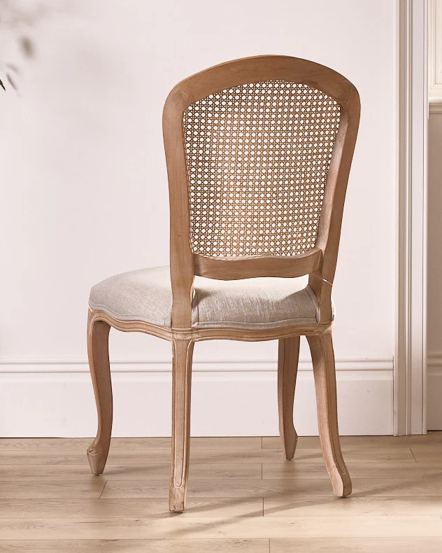 Set of 2 Loire Rattan Back Dining Chairs - Image 7