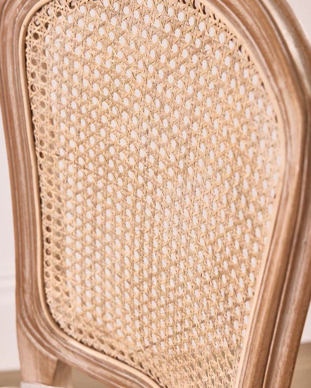 Set of 2 Loire Rattan Back Dining Chairs - Image 8
