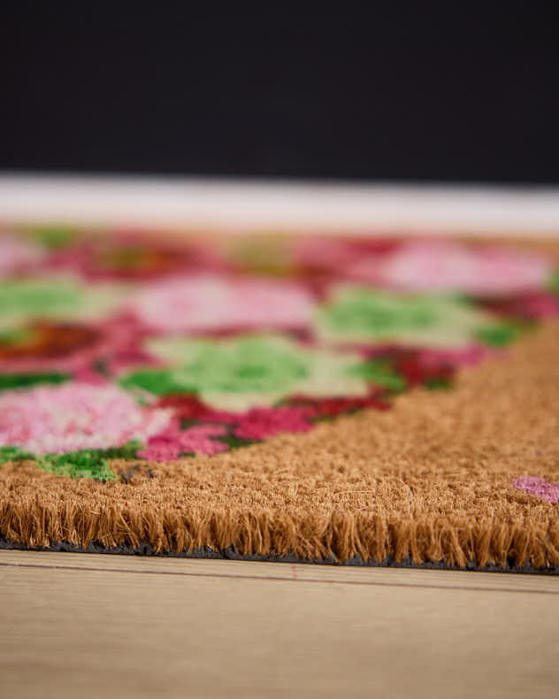 Love Heart Floral Door Mat - Image 3