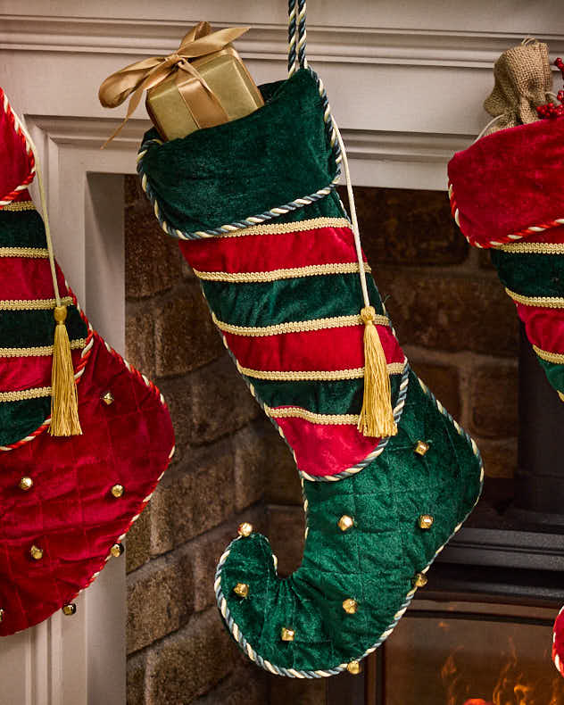Luxury Jingle Bell Christmas Stocking - Image 2