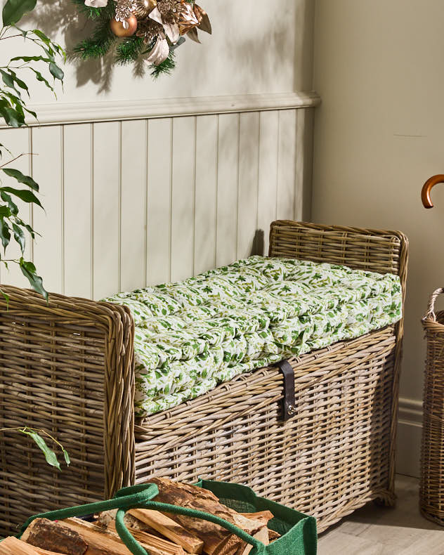 Meadowbrook Leaf Indoor Bench Cushion - Image 3