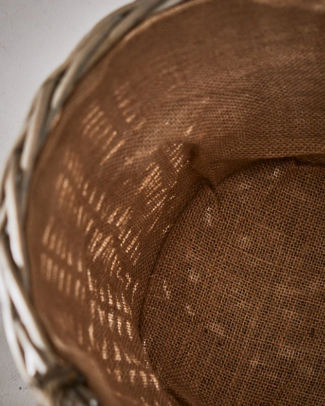 Medium Lined Wicker Log Basket - Image 2