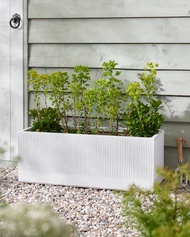 Mela Wide White Planter