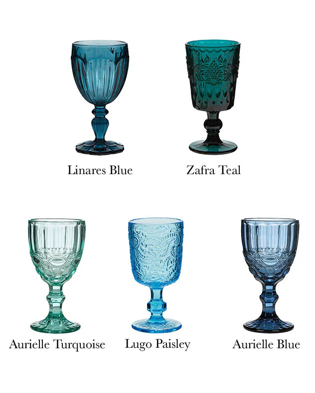 Moonlight Blue Mix and Match Wine Goblets - Image 2