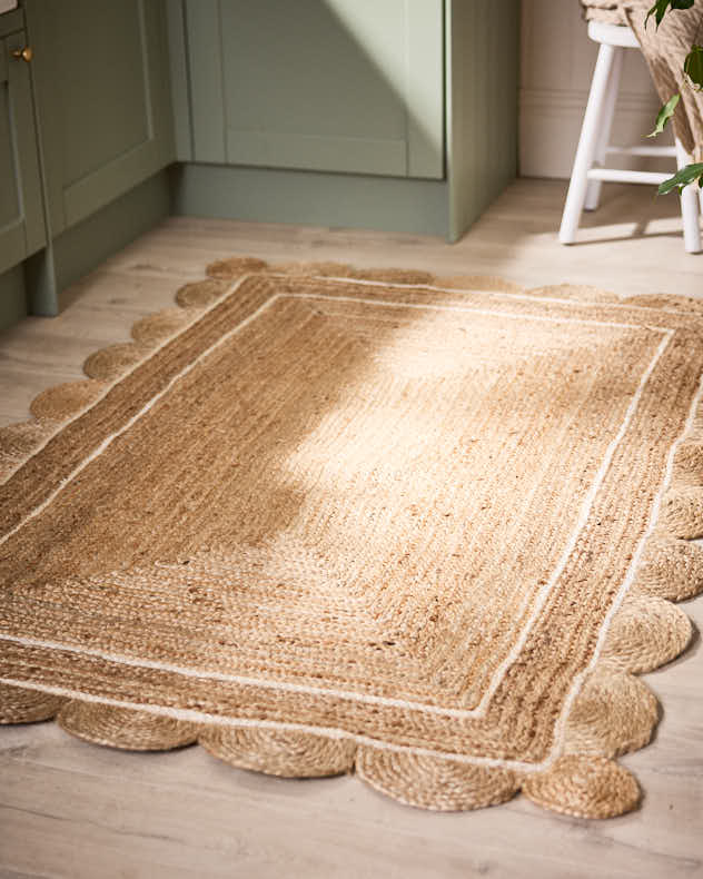 Nordic Jute Scalloped Rug - Image 2
