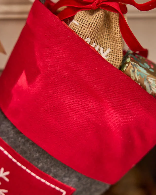 Nordic Style Snowflake Stocking - Image 2