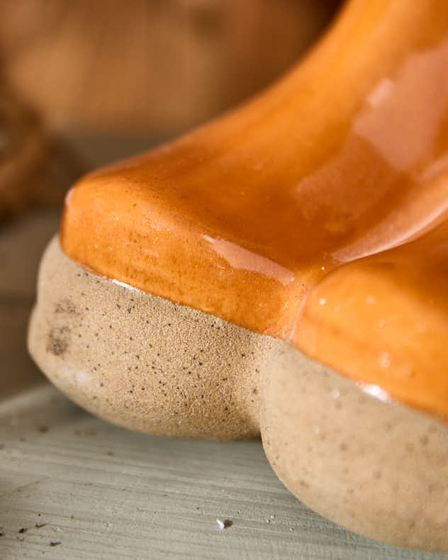 Orange Wellington Boots Planter - Image 3