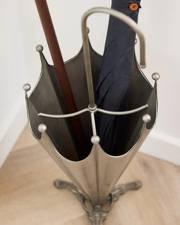 Brushed Silver Umbrella Stand - Image 2