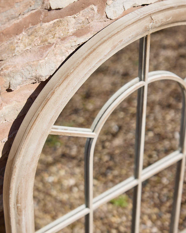 Outdoor Vintage Arch Window Mirror 88cm x 69cm - Image 4
