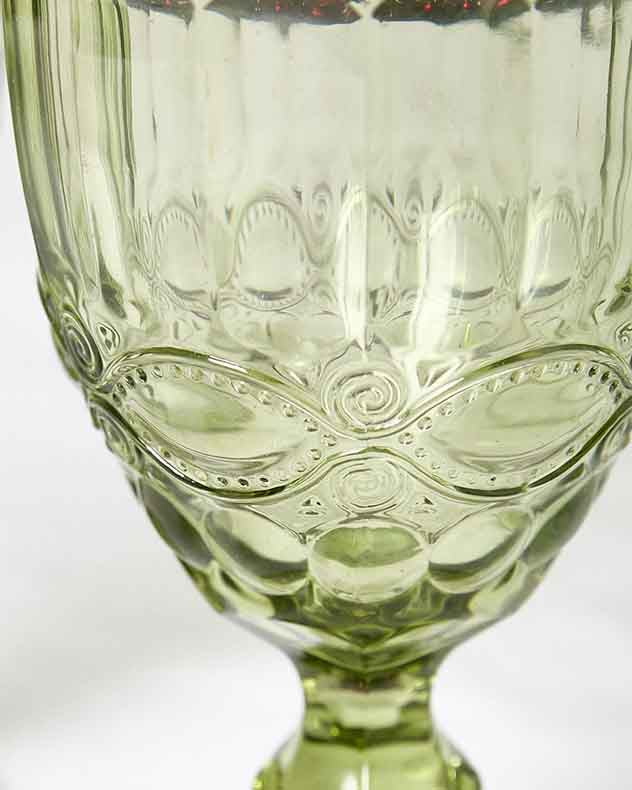 Palazzo Green Wine Goblet - Image 4