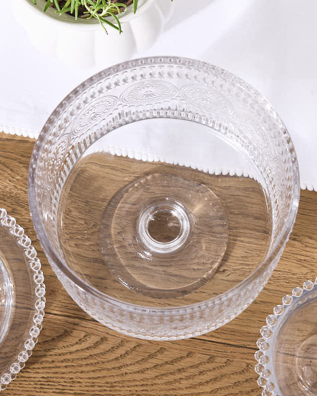 Palmas Embossed Footed Trifle Bowl - Image 4