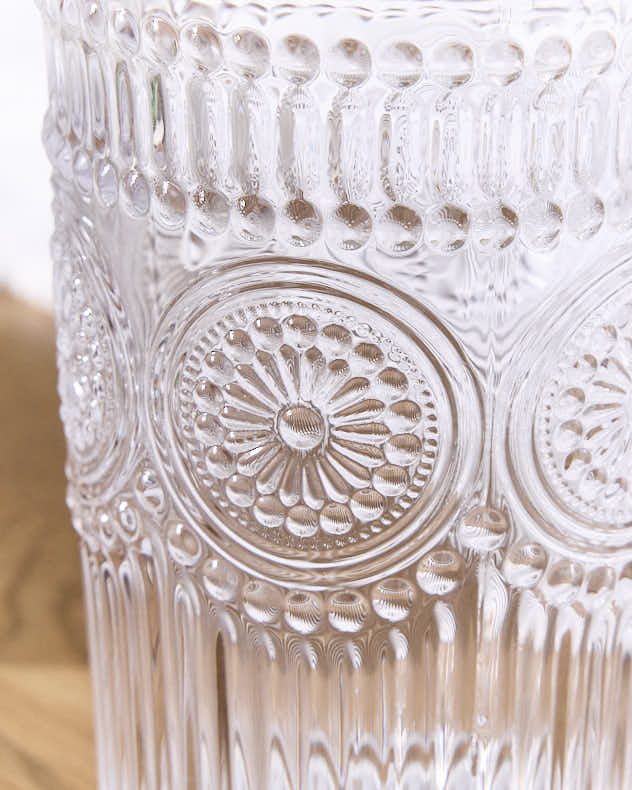 Palmas Embossed Glass Highball Tumblers - Image 4