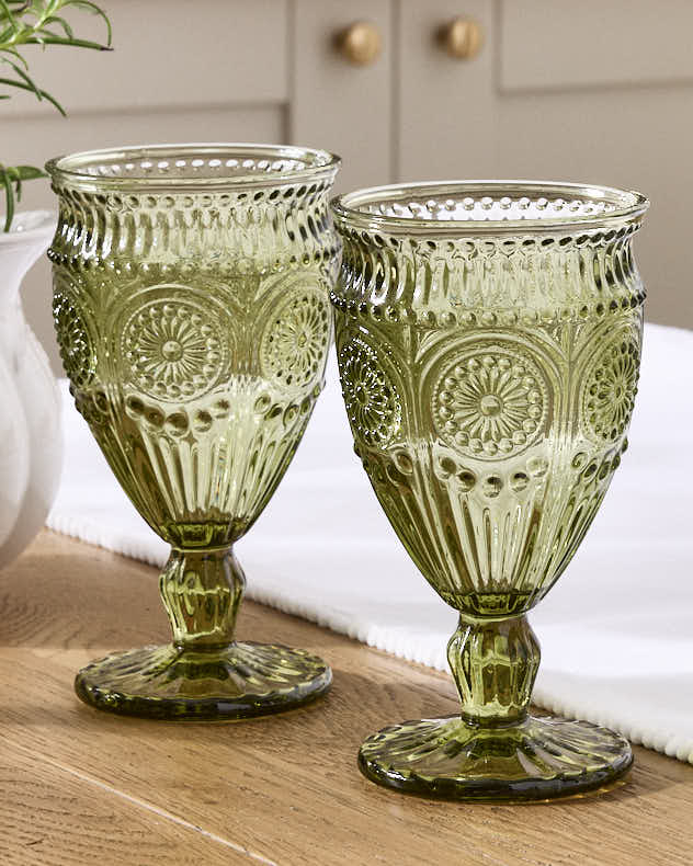 Palmas Green Glassware Collection - Image 6