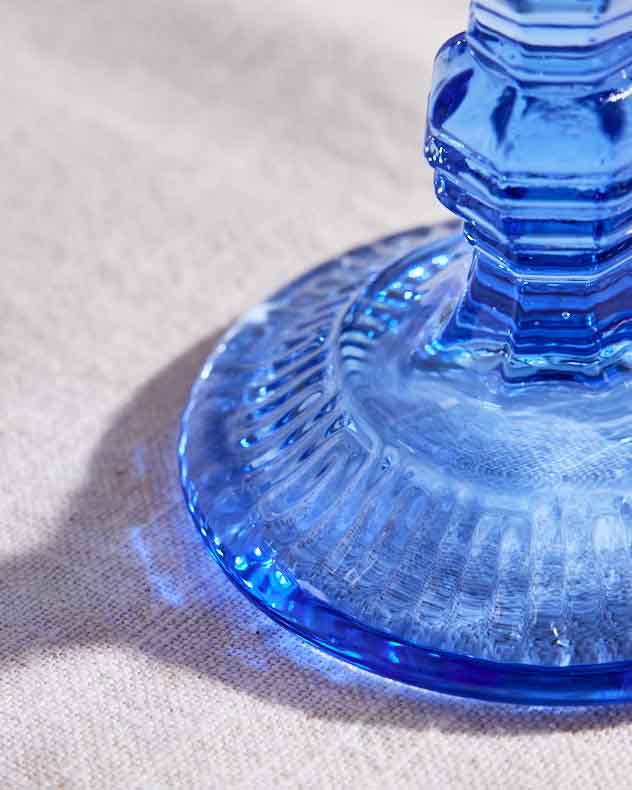 Parisian Blue Wine Goblet - Image 2