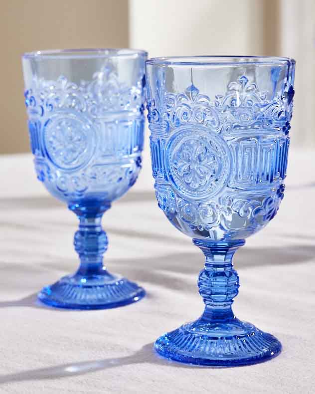 Parisian Blue Wine Goblet - Image 3