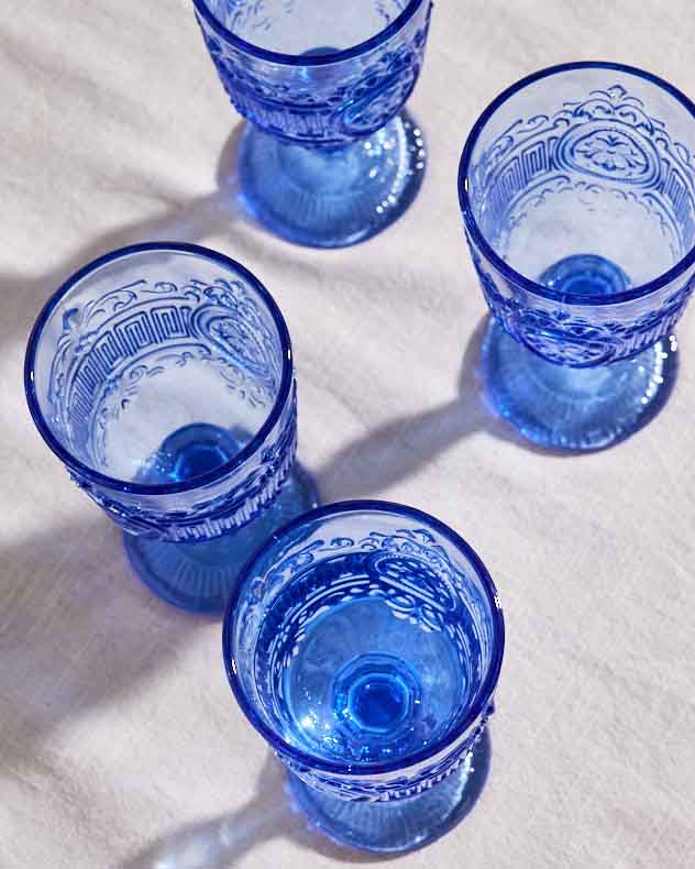 Parisian Blue Wine Goblet - Image 4
