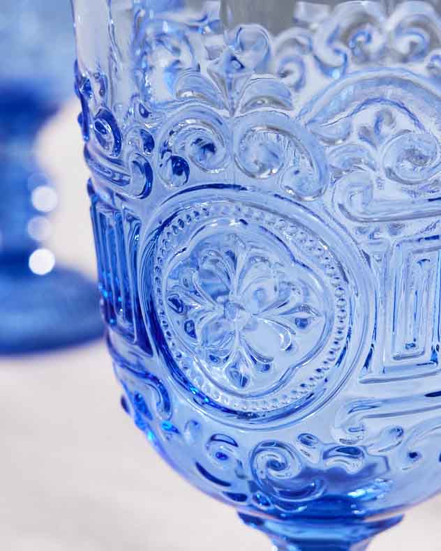 Parisian Blue Wine Goblet - Image 5