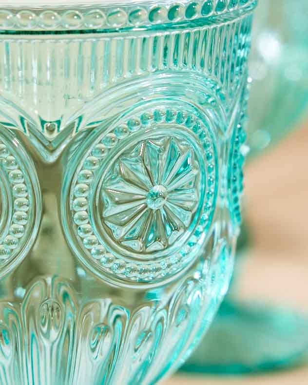 Parisian Turquoise Wine Goblet - Image 2