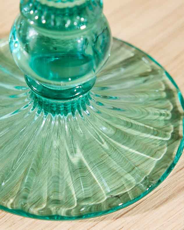 Parisian Turquoise Wine Goblet - Image 4