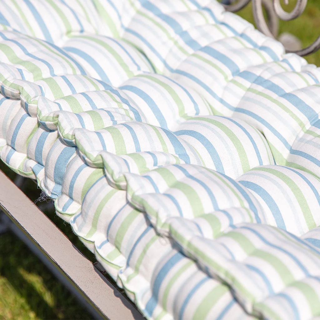 Tenby Stripe Garden Bench Cushion - Image 3