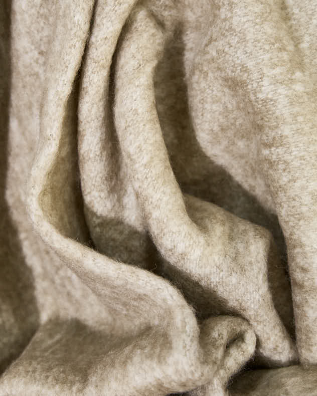 Natural Wool Blend Throw - Image 5