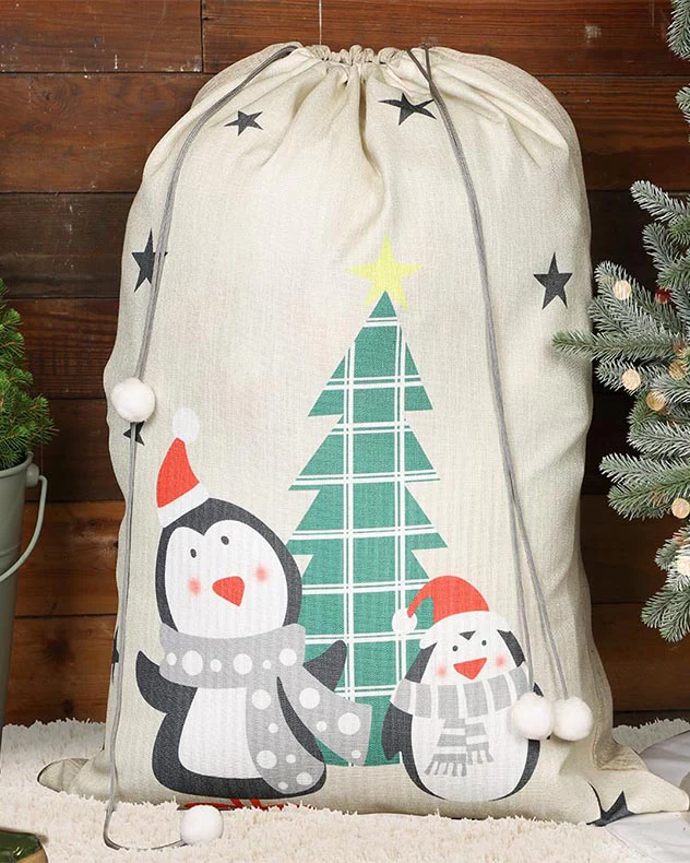 Penguin Pals Giant Children's Christmas Gift Sack