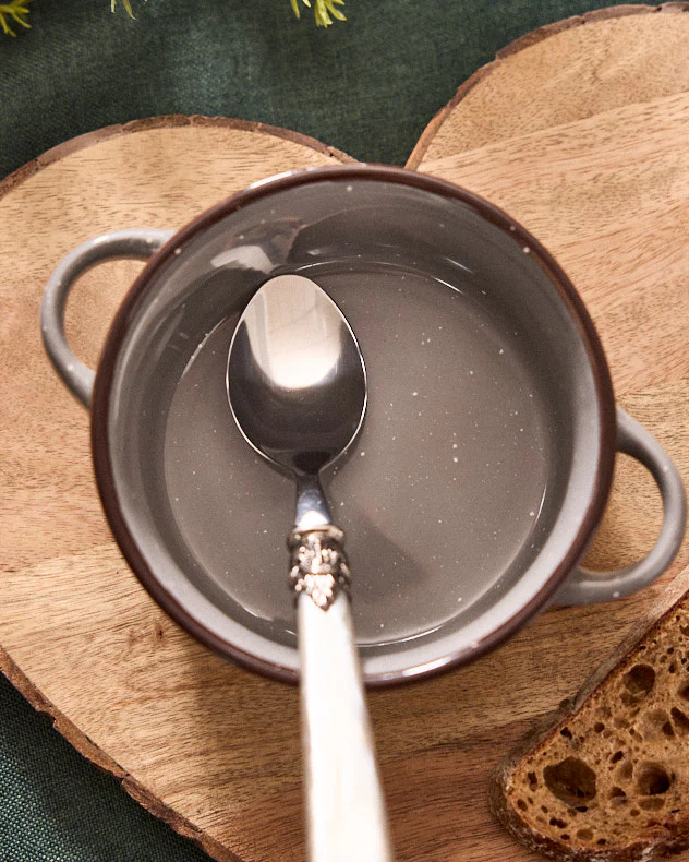Grey Soup Bowl with Handles - Image 4