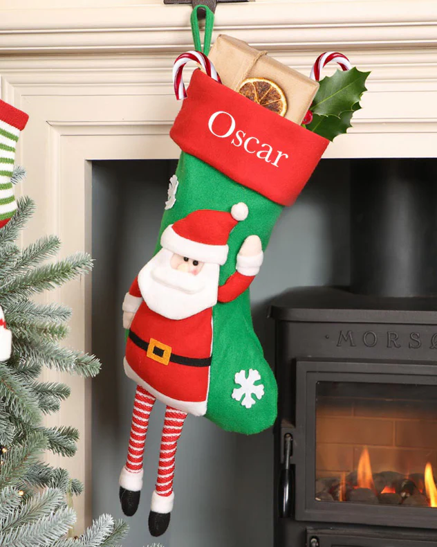 Personalised Dangling Legs Christmas Stockings - Image 2