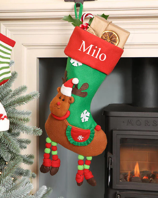 Personalised Dangling Legs Christmas Stockings - Image 3