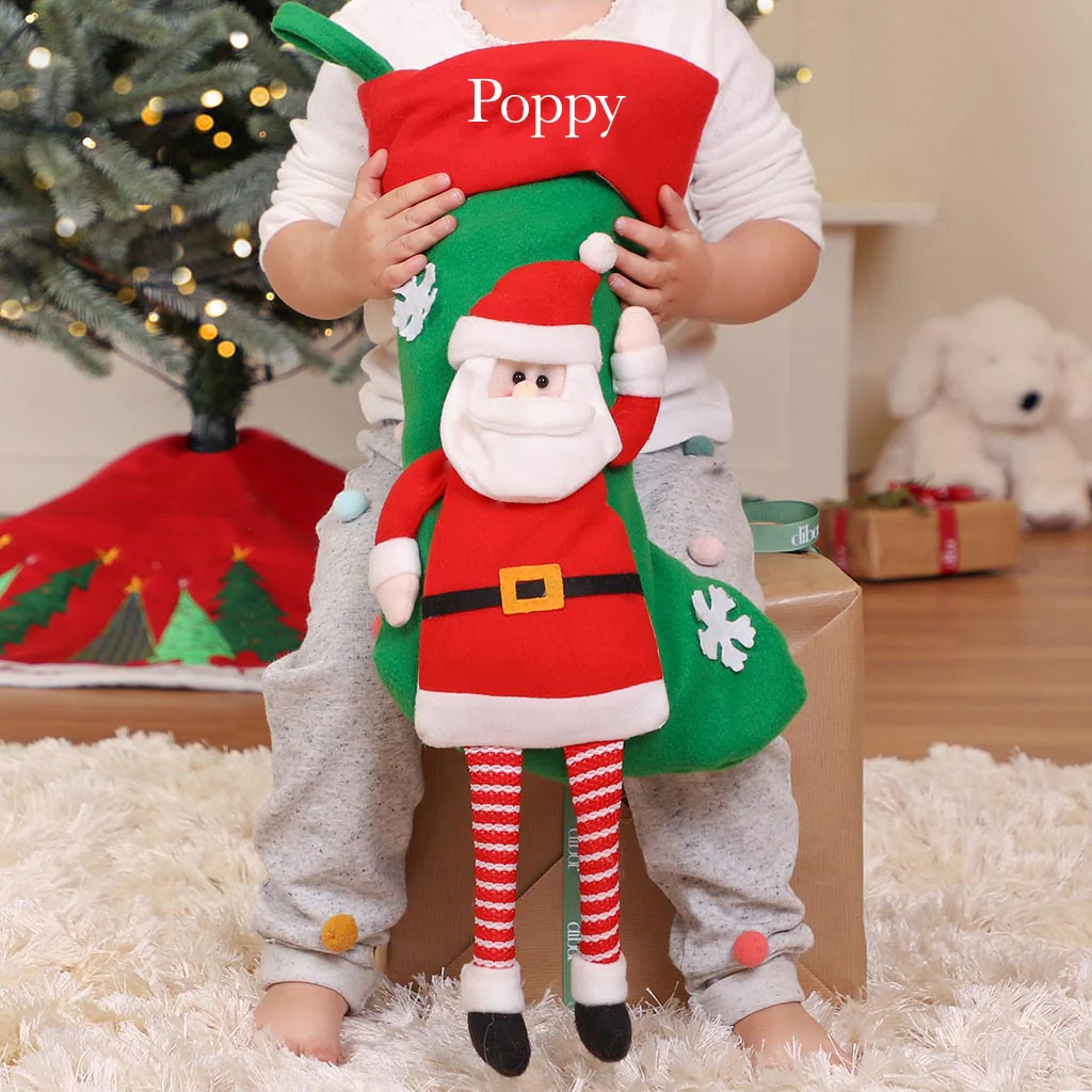 Personalised Dangling Legs Santa Stocking - Image 2